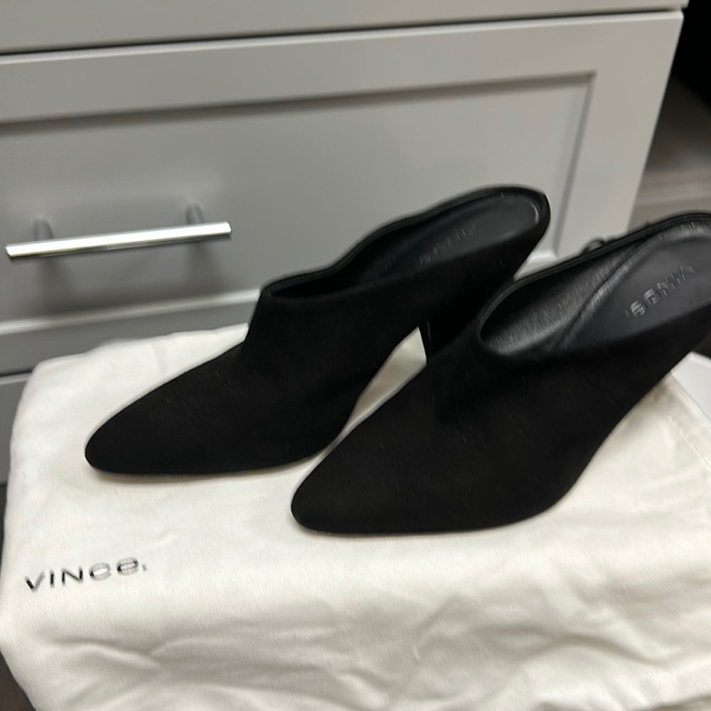 Vince suede closed toe shoes
